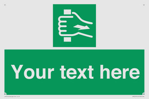 Custom Pull Bar Sign